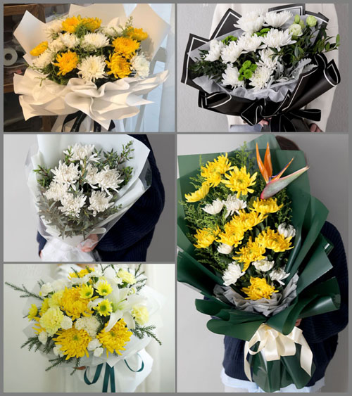 辽宁沈阳新民市新农村乡白事花束代送